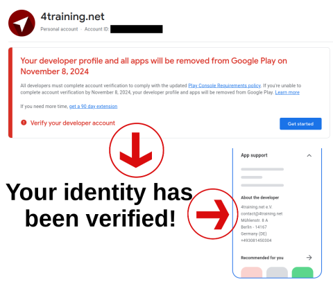 Google Developer Account Migration finished just before the deadline